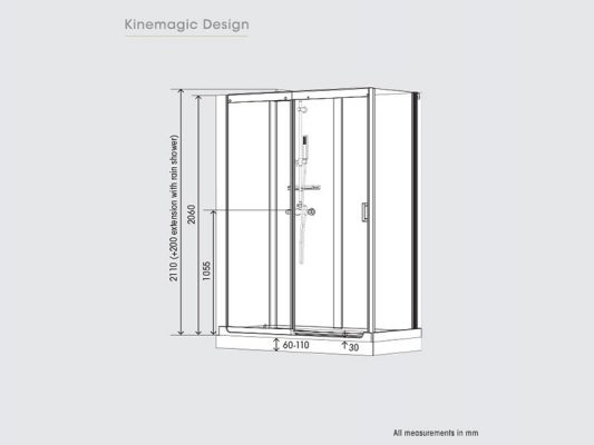 KineMagic Design Shower 7 Cubicles | SAVE 50% from RRP